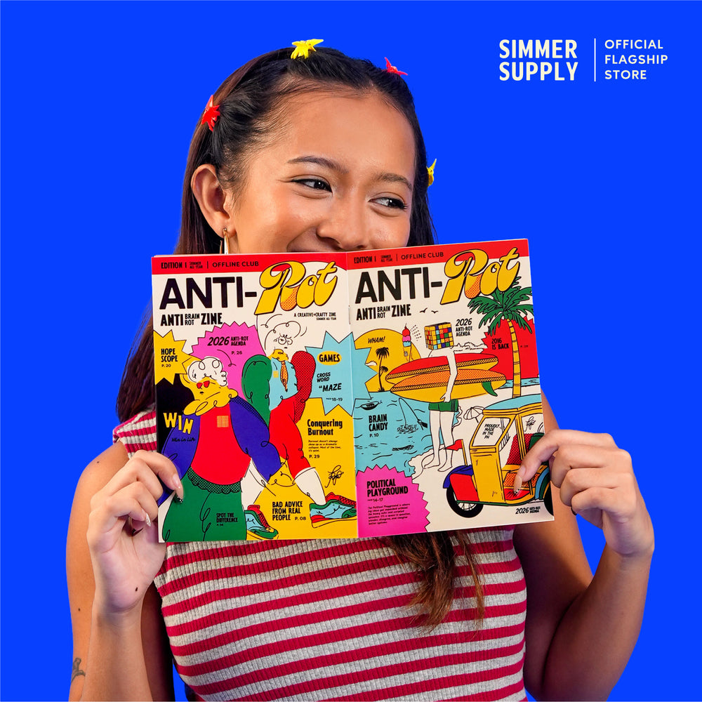 Anti-Rot Zine: Creative Magazine (Crossword, Mini-Games, Articles, Stickers, Postcard, Vision Board)