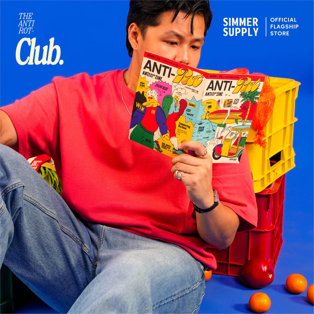 Anti-Rot Zine: Creative Magazine (Crossword, Mini-Games, Articles, Stickers, Postcard, Vision Board)