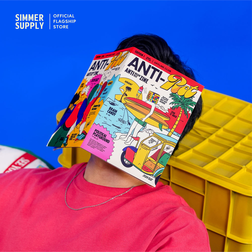 Anti-Rot Zine: Creative Magazine (Crossword, Mini-Games, Articles, Stickers, Postcard, Vision Board)