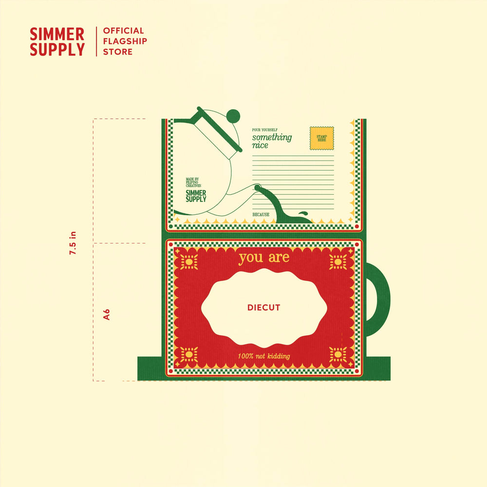 Meme Postcard Collection: 3-Side Foldable Print & Diecut Cover